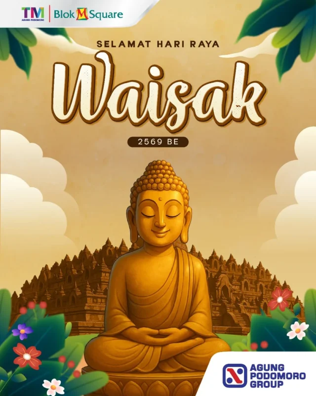 Selamat Hari Raya Waisak ✨

Semoga cahaya kebenaran dan kebijaksanaan selalu menerangi jalan kita

#waisak #blokmsquare #2569 #pusatbelanjakeluarga